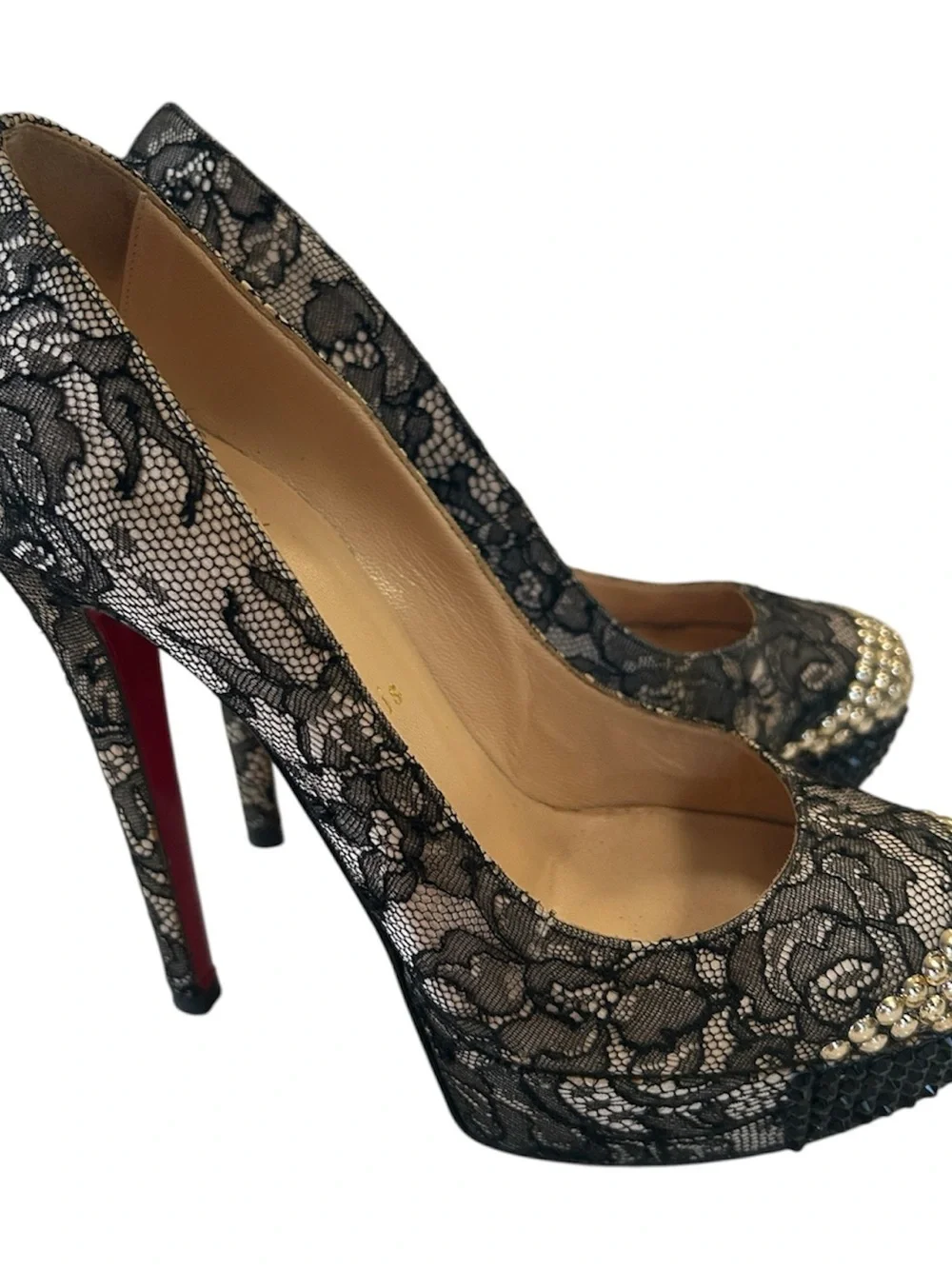 Christian Louboutin Platform Lace Heels